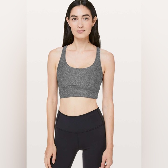 lululemon athletica Other - Lululemon Energy Bra *Long Line-Heathered Black